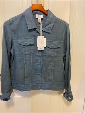 Linen Jean Jacket 100% Washable